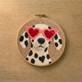 Cute Dog Animal Punch Needle Embroidery Kit