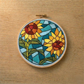 Mosaic Sunflower Embroidery Kit