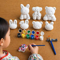 Teddy & Bunny Concrete Painting Kit for Kids