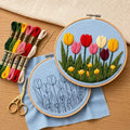 Tulip Garden Floral Embroidery Kit